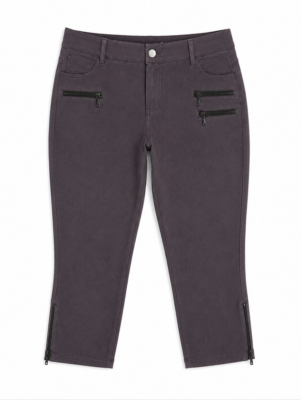 NWT Torrid Plus Size Cropped Gray Pants Size 24 - Picture 4 of 5
